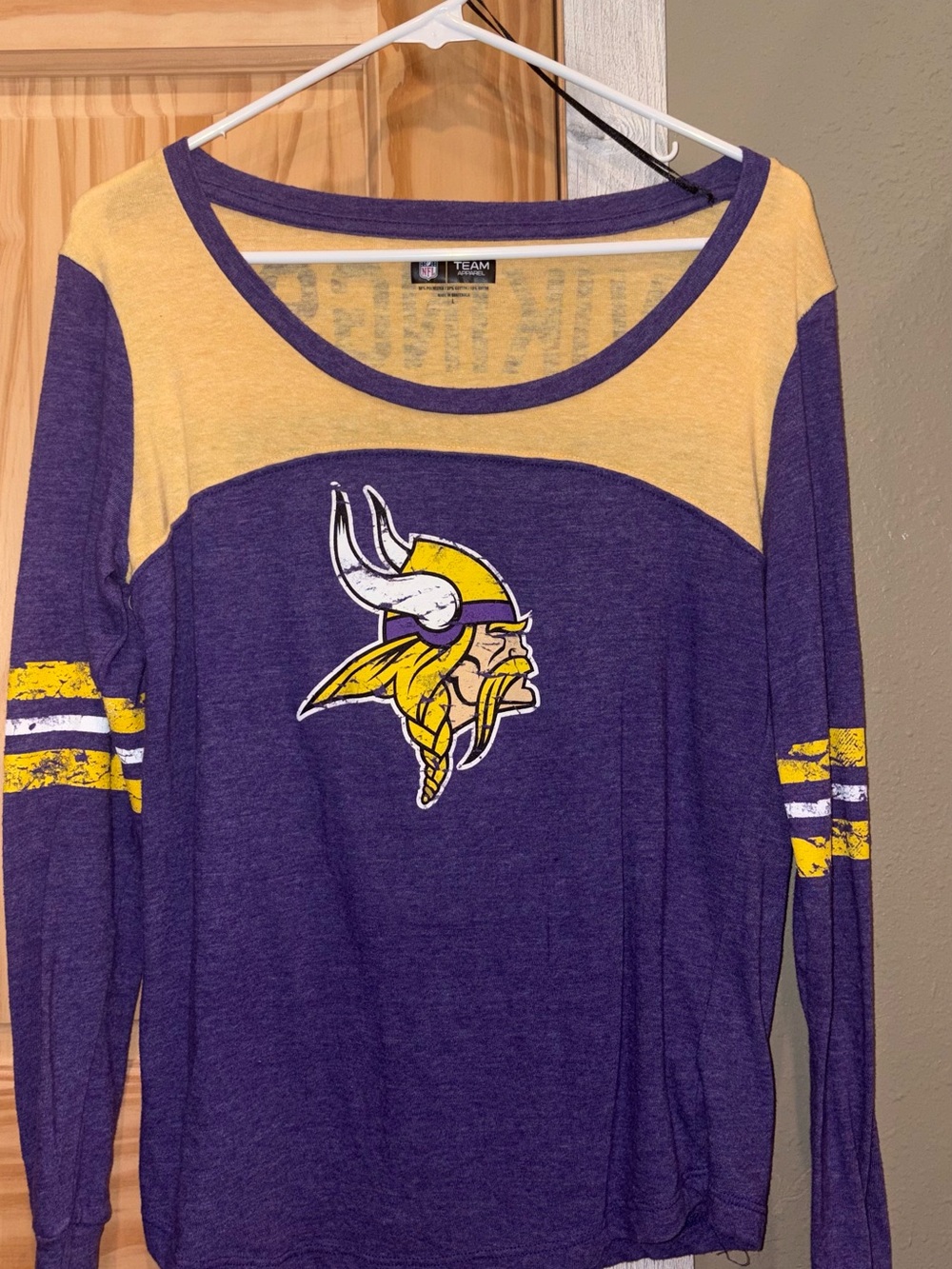 Team Apparel Purple and Gold Women's Long-Sleeve Tee